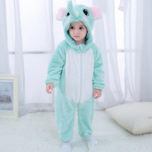 Baby Elephant Kigurumi Pajamas Clothing Newborn Infant Romper Animal Onesie Cosplay Costume Outfit Hooded Jumpsuit Winter Suit 2024 - buy cheap