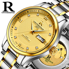 men's watch mens watches luxury gold Automatic Mechanical Wristwatches business stainless steel waterproof ontheedge brand 2024 - buy cheap