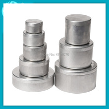 Aluminium weighing boxes Sample soil box Aluminium tin with cover Weighing vessel Devide container dia 40-100mm 2024 - buy cheap