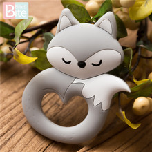 Bite Bites 1PC Fox Baby Teether Food Grade Silicone Pendant For Pacifier Childen's Goods Baby Teethers For Teeth Baby Chews Bite 2024 - buy cheap