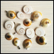 12PCS Wholesale natural stone Snails Pendants charms animal pendants Jewelry Accessories Natural shell Free shipping 2024 - buy cheap