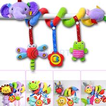 Cute Spiral Activity Stroller Car Seat Cot Lathe Hanging Bell Baby Play Travel Toys Newborn Baby Rattles Infant Soft Plush Toys 2024 - buy cheap