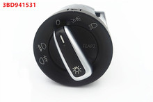 for VW Golf MK4 Jetta 4 Bora Passat B5 Chrome Headlight Switch Fog Head Light Lamp Knob Button 3BD 941 531 A 3BD941531 2024 - buy cheap