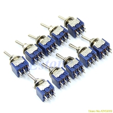 New High quality 5Pcs/lot 6-Pin DPDT ON-ON Mini Toggle Switch 6A 125VAC Mini Switches 2024 - buy cheap