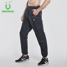 Men's 100% Polyester Running Pants Elastic Waist Fitness Workout Trousers Vansydical Hot Sweat Sports Pants 2024 - buy cheap