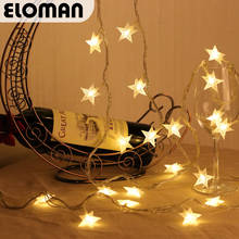 ELOMAN 20 Star led string christmas wedding home led lights decorations party light supplies 2024 - buy cheap