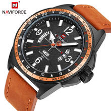 NAVIFORCE Men Watch Date Week Sport Mens Watches Top Brand Luxury Military Army Business Leather Band Quartz Male Clock New 9103 2024 - buy cheap