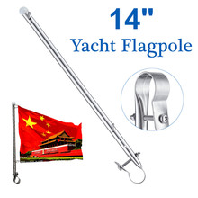 Bandeira de barco de aço inoxidável com braçadeira, acessórios de substituição, haste de bandeira, para caiaque, barcos 2024 - compre barato