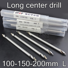 A1.5 A2.0 A2.5 A3.0 A4.0 A5.0x100mm 150mm 200mm 10pcs/set  High quality HSS Long center drill Processing: steel Free shipping 2024 - buy cheap