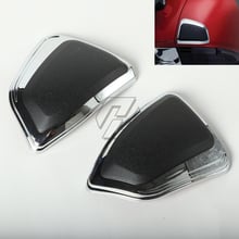 2 tampas de guarnição para motocicleta, capa cromada de proteção de bolsa de selim para honda goldwing 1800 gl1800 f6b 2016-2018 2024 - compre barato