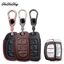 Car Key Case Cover Keychain For Hyundai Verna IX25 IX35 Elantra Sonata Accent Tucson Creta HB20 Accessories Remote Smart Key Bag 2024 - buy cheap