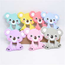 1 PC Silicone Toddler Baby Teethers Toys Cute Koala BPA Free Soft Nursing Pendant Silicone Baby Teethers For Necklace PacifIer 2024 - buy cheap