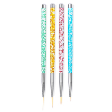 4pcs Acrylic Nail Brush Nail Art Manicure Brushes Set UV Gel Line Flower Painting Coating Shaping Flat Fan Angle Pen 2024 - buy cheap