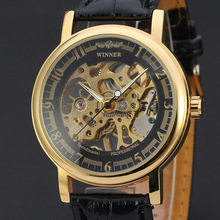 Механические часы super skeleton winner, повседневные мужские часы с отверстиями, 50 шт./лот, winner-D154 2024 - купить недорого