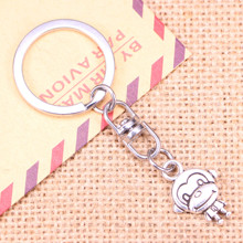 20pcs New Fashion Keychain 15x27mm double sides monkey Pendants DIY Men Jewelry Car Key Chain Ring Holder Souvenir For Gift 2024 - buy cheap