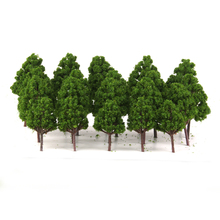 20pcs Mix Plastic Model Trees Train Railroad Scenery Dark Green HO N Z Scale Model Building Kits Children Classic Toys Supplies 2024 - buy cheap