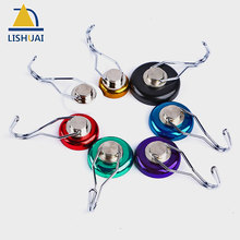 Lishuai gancho magnético giratório colorido, flexível suporte de ímã de neodímio/cabide para geladeira de cozinha doméstica 2024 - compre barato