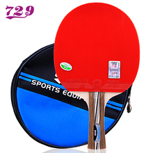 729 friendship 2020 tennis racket with rubber 5 layers WOOD balde for pingpong with free case 2024 - buy cheap