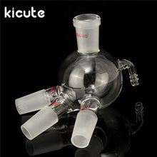 KiCute New Arrivals 24/40 Glass Distillation Receiver Adapter Cow Shape Lab Chemistry Glassware Container Laboratory Adapter 2024 - buy cheap