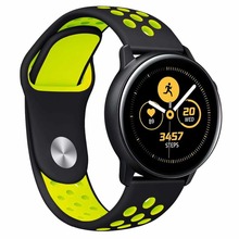 22 мм 20 мм ремешок для samsung gear sport S2 S3 Frontier классический силикон galaxy Watch 42 мм 46 мм Band huami amazfit bip huawei gt 2 2024 - купить недорого