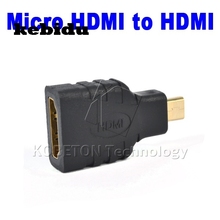 Микро, совместимому с HDMI адаптер «Папа-мама» HD золотое покрытие конвертер F-M Тип D разъем для совместимому с HDMI кабель 2024 - купить недорого