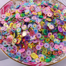 3000Pcs 6mm Round Wheel Flower Gold Plating Loose Sequins Sewing PVC  DIY Paillette Mix Colors Confetti Spangles 2024 - buy cheap