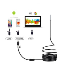 5.5mm 2 IN 1 USB Endoscope 2.0MP HD Snake Tube and Android Borescope USB Endoscopio Inspection Micro Camera for PC Smart Phone 2024 - buy cheap