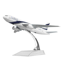 EL AL Israel Airlines Boeing 777 16cm alloy metal model aircraft child Birthday gift plane models chiristmas gift 2024 - buy cheap