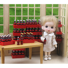 Mini cola miniatura comida cena modelo casa de bonecas acessórios miniatura 1:12 boneca acessórios meninas brinquedos 2024 - compre barato
