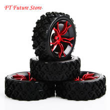 4Pcs/Set 1/10 Rubber Rally Tires&Wheel 6mm Offset 12mm Hex For HSP HPI RC 1:10 Off Road Car MPNKR/PP0487 2024 - buy cheap