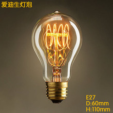 Retro Lampada Edison Bulb Lamp Light 40W/60W  A19 E27 Bombilla Vintage Decoratives Incandescent Light Bulb 2024 - buy cheap