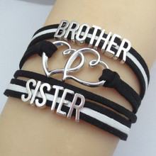 Любовь brother и браслеты сестра Мода Brothers's love Браслеты сестра подарок сестры 2024 - купить недорого