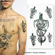 Nu-TATY, священный Меч короля Артура, временная татуировка, боди-арт, флэш-тату, стикер s 17*10 см, водонепроницаемый, поддельные татуировки, Стилизация, наклейка 2024 - купить недорого