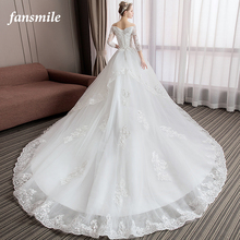 Vestido de noiva vestido longo, elegante, para baile de casamento, tamanhos grandes 2024 - compre barato