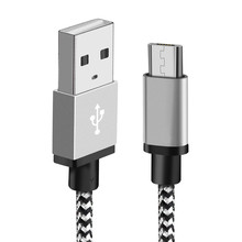 Cable Micro USB de carga rápida Cable de datos trenzado Cables de teléfono móvil para Samsung Huawei Xiaomi Redmi Android Microusb Cable de teléfono 2024 - compra barato