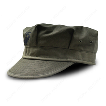 WW2 US HBT USMC PACIFIC CAMOUFLAGE KHAKI MARINE CORPS CAP HAT US/401103 2024 - buy cheap
