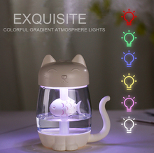 Ultrasonic Air Humidifier Usb Essential Oil Diffuser Electric Aromatherapy USB Humidifier Car Aroma Diffuser with 7 Color Lights 2024 - buy cheap