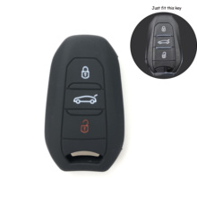 Silicone Car Key Case Flip Remote Protect Cover For Citroen C4 CACTUS C5 C3 C4L Peugeot 508 2008 3008 408 Holder Shell 2024 - buy cheap