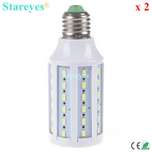 Бесплатная доставка, 2 шт. E27 E14 B22 15 Вт 5630 5730 SMD 60 LED 110 В/220 В, высокая мощность, светодиодная кукурузная лампа, кукурузная лампа, SMD осветительная лампа 2024 - купить недорого