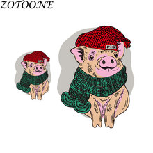 Zotoone adesivo 3d diy com aplique animal coração adesivo transferências de ferro para crianças roupas bolsa coisas estranhas 2024 - compre barato