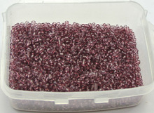 Cuentas de semilla de cristal púrpura 5000 transparente, 2mm (10/0) + caja de almacenamiento 2024 - compra barato