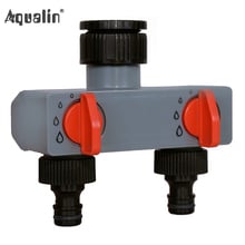 Adaptador de grifo distribuidor de agua de 2 vías, divisores de manguera de conector de plástico ABS para tubo de manguera, grifo de agua #27211 2024 - compra barato