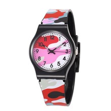 Camouflage Colors Children Army Military Watches Cute Students Silicone Quartz Clock Boys Girls Wrist Watch Montre Enfant Feb 23 2024 - buy cheap