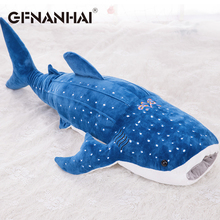 Tiburón azul de imitación de dibujos animados para niños, juguete de peluche de 56cm, suave, creativo, animal, muñecas ballena, cojín para regalo de cumpleaños, 1 unidad 2024 - compra barato