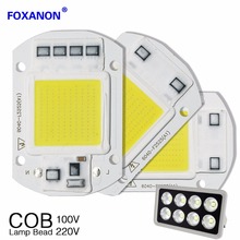 Foxanon Led COB Chips lamp 220V 110V 20W 30W 50W High Power lamp Integrated Chip light Source Smart IC Spotlight Bulb Floodlight 2024 - buy cheap