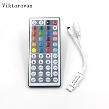 Mini LED Strip IR remote controller DC 5v 24v RGB 44key  IR dimmer led  remote controller for RGB SMD 5050 3528 LED Strip light 2024 - buy cheap