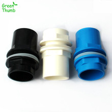 1pc 32mm  Male Thread Connector Fish Tank Aquarium Water Supply Pipe Fittings Straight Plastic PVC Joints White Black Blue 2024 - buy cheap