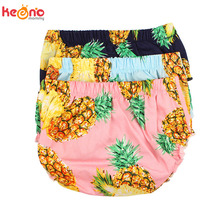 Pineapple Print Baby Bloomers Organic Cotton Baby Boy Girl Diaper Covers Toddler Bubble Shorts Summer Baby Sun Clothing 2024 - buy cheap