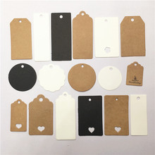 500Pcs/Lot Multiple Styles Kraft Paper Tags Gift Hang Tag DIY Decoration Clothing Small Gift Price Tag Packaging Label Hang Note 2024 - buy cheap