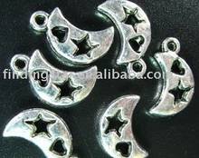 FREE SHIPPING 150Pcs Tibetan silver heart star MOON charms A223 2024 - купить недорого